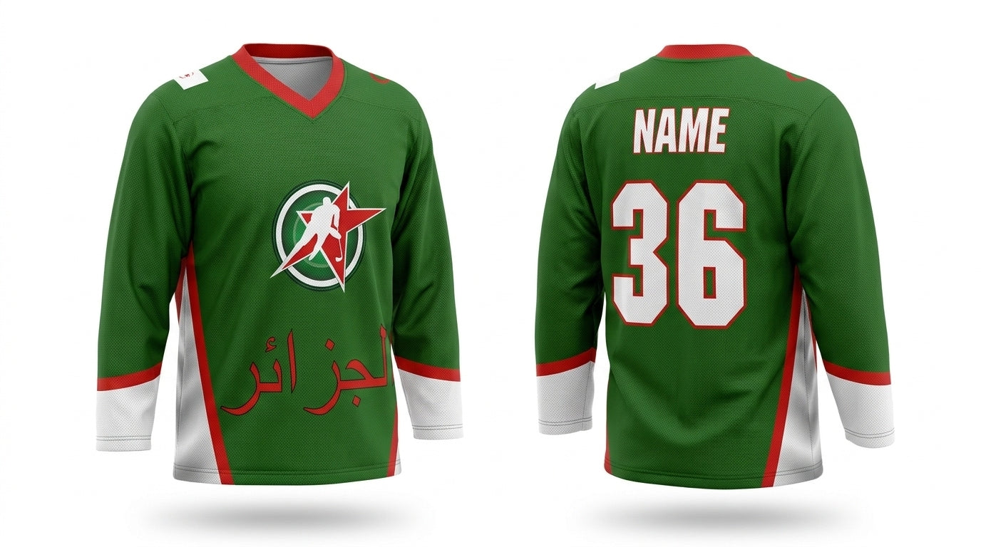 Algeria ??????? Hockey Jersey Green