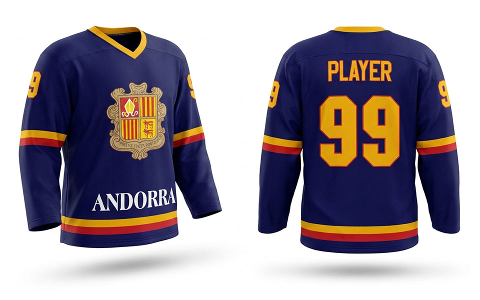 Andorra hockey jersey blue