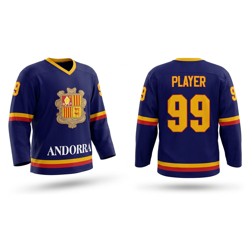 Andorra hockey jersey blue