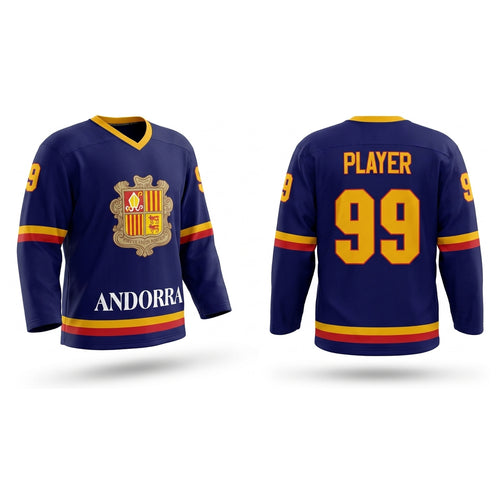 Andorra hockey jersey blue