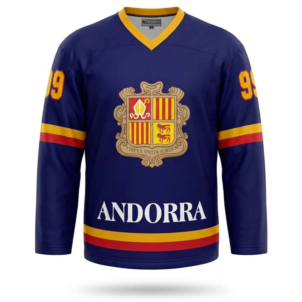 Andorra hockey jersey blue