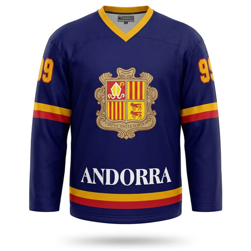 Andorra hockey jersey blue