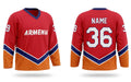Armenia hockey jersey red