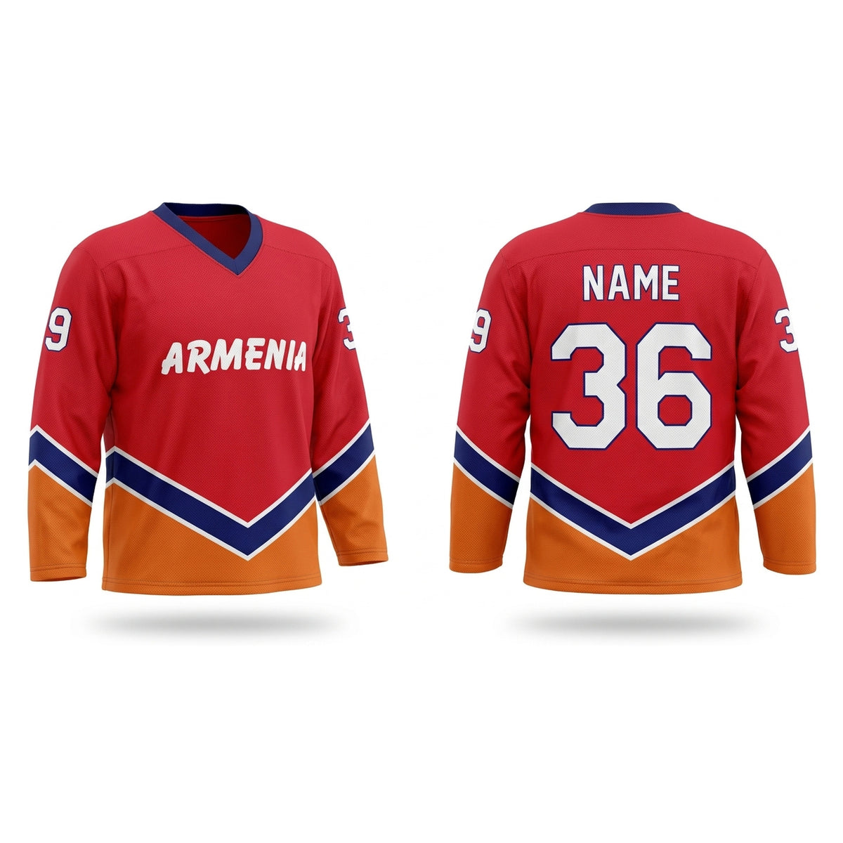 Armenia hockey jersey red