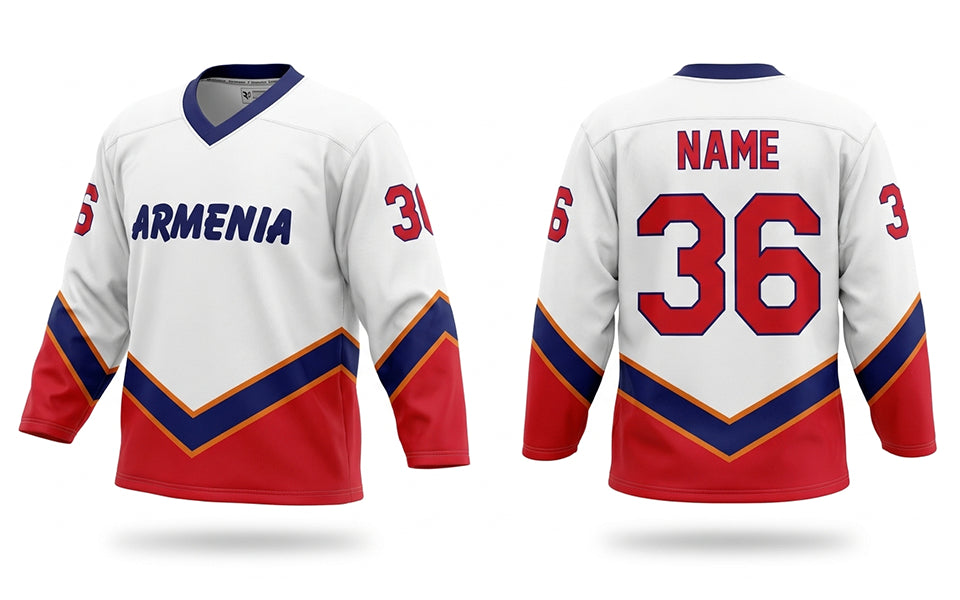 Armenia hockey jersey white