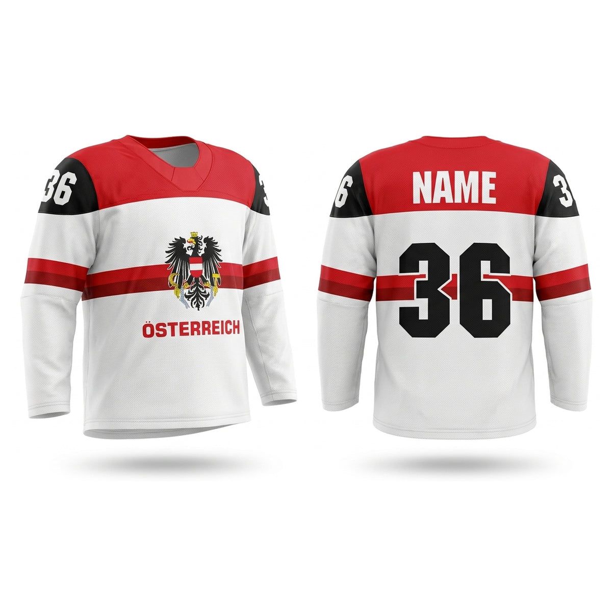 Austria hockey jersey white 2022