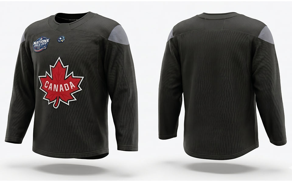 Canada hockey black practice jersey 4 nations cup