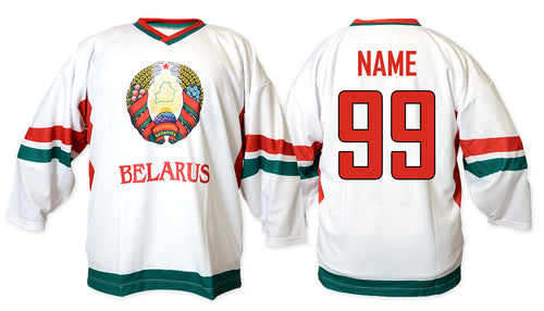 Belarus hockey jersey white