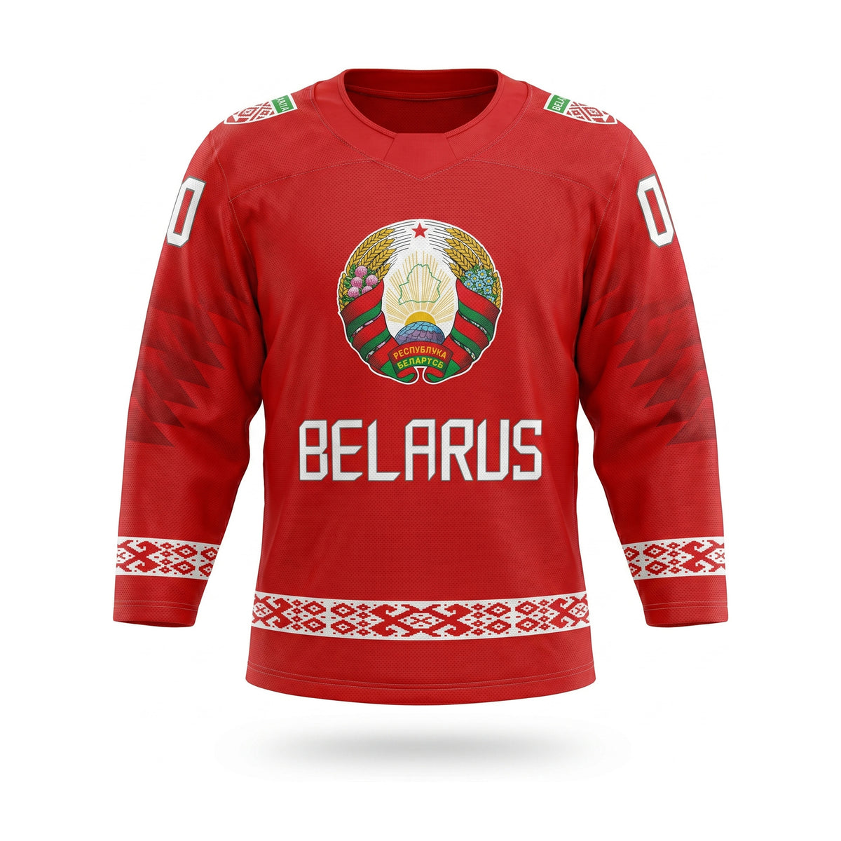 Belarus hockey jersey red 2019