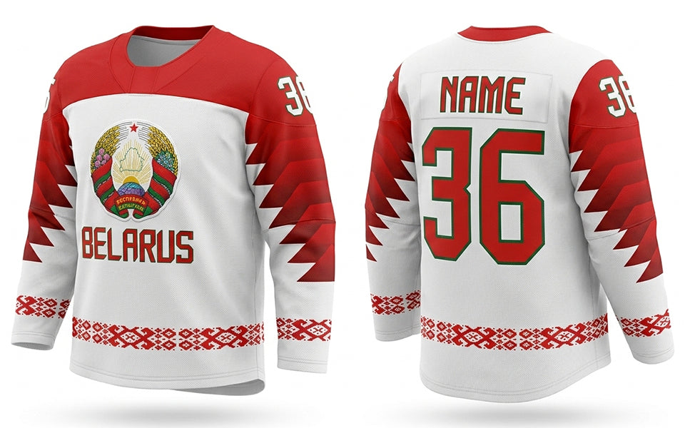 Belarus hockey jersey white 2019