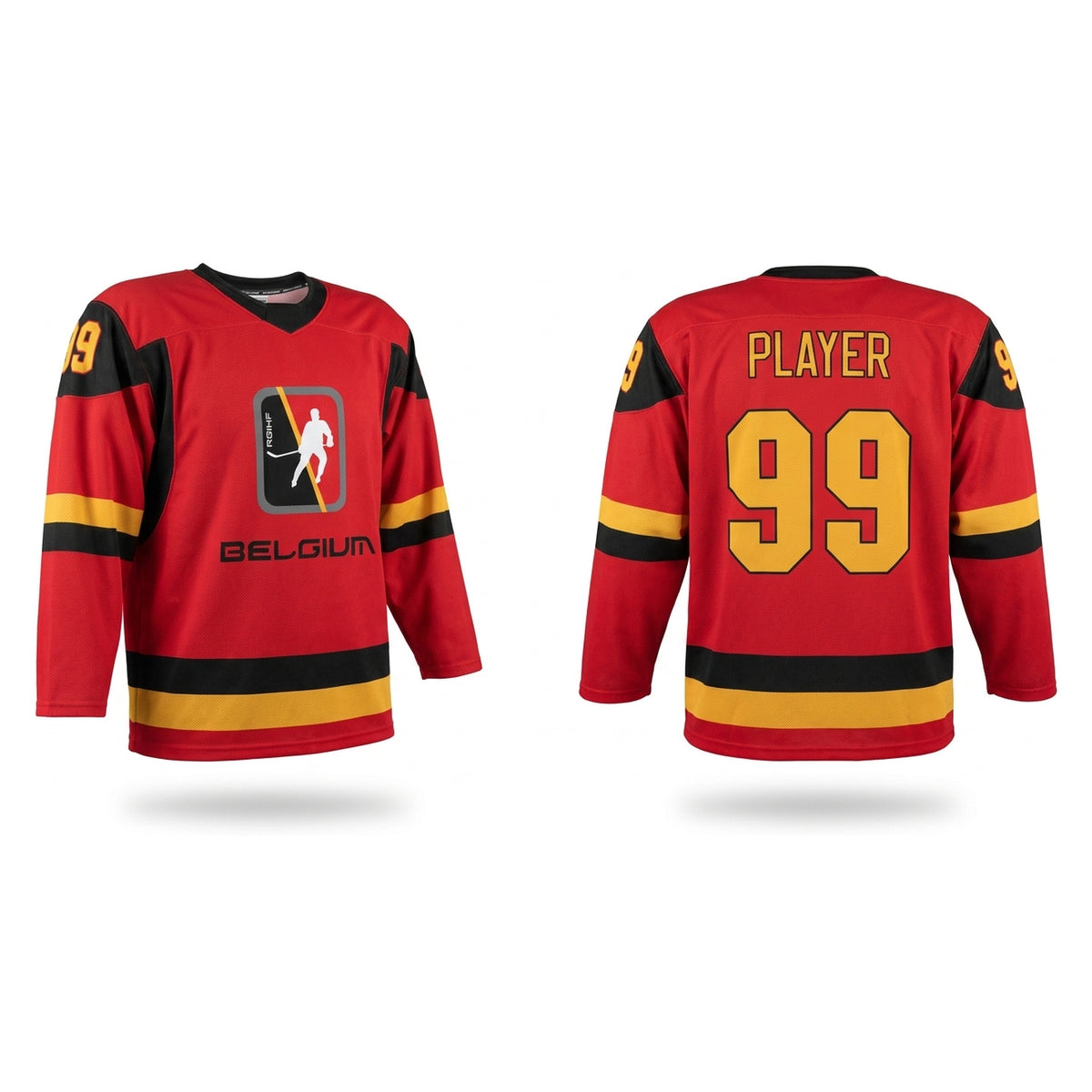 Belgium hockey jersey red