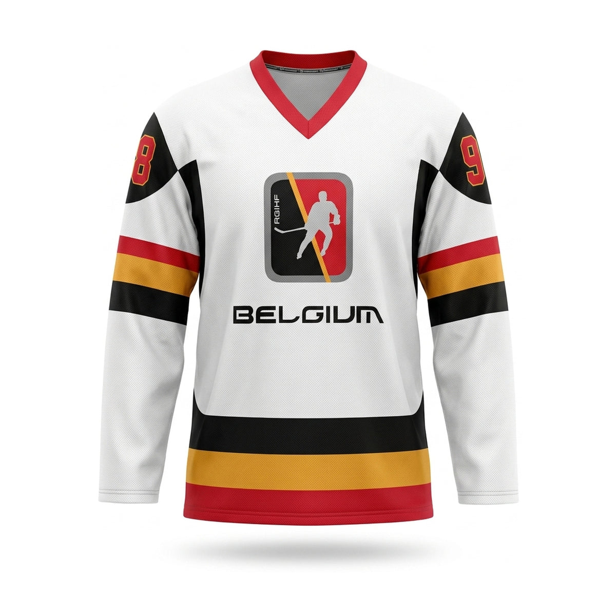 Belgium hockey jersey white