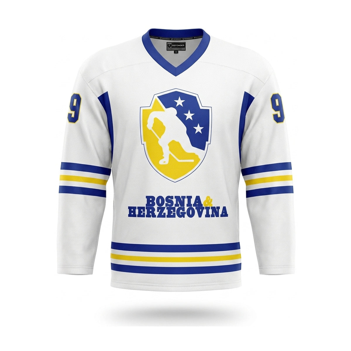 Bosnia and Herzegovina hockey jersey white