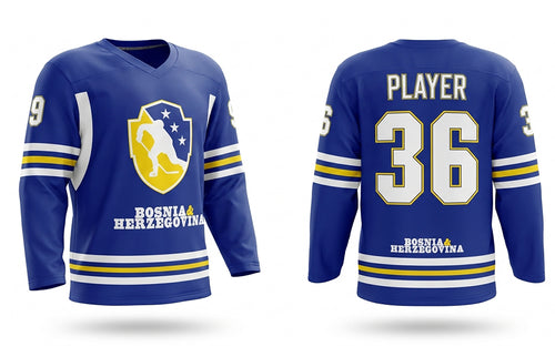 Bosnia and Herzegovina hockey jersey blue