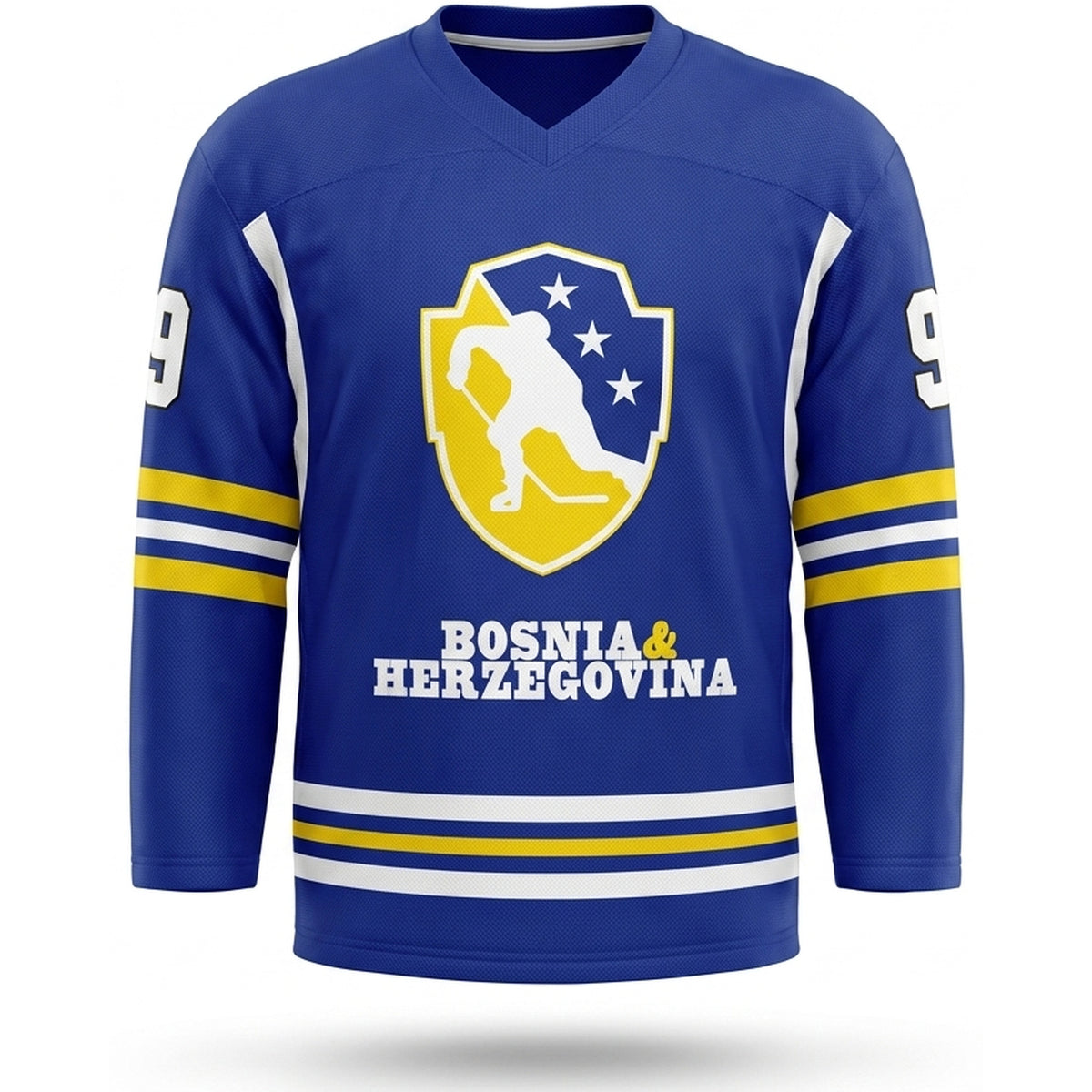 Bosnia and Herzegovina hockey jersey blue