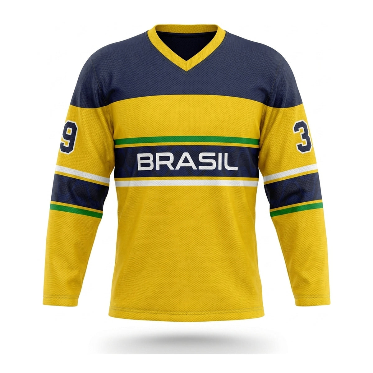 Brazil hockey jersey yellow