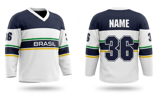 Brazil hockey jersey white