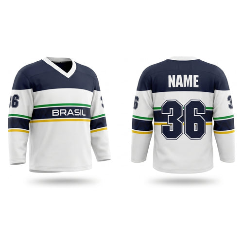 Brazil hockey jersey white