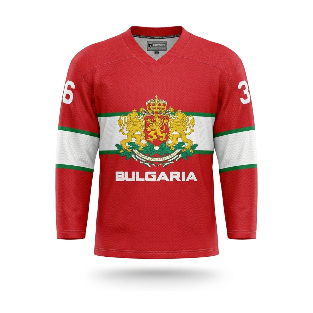 Bulgaria hockey jersey red