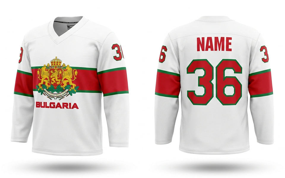 Bulgaria hockey jersey white