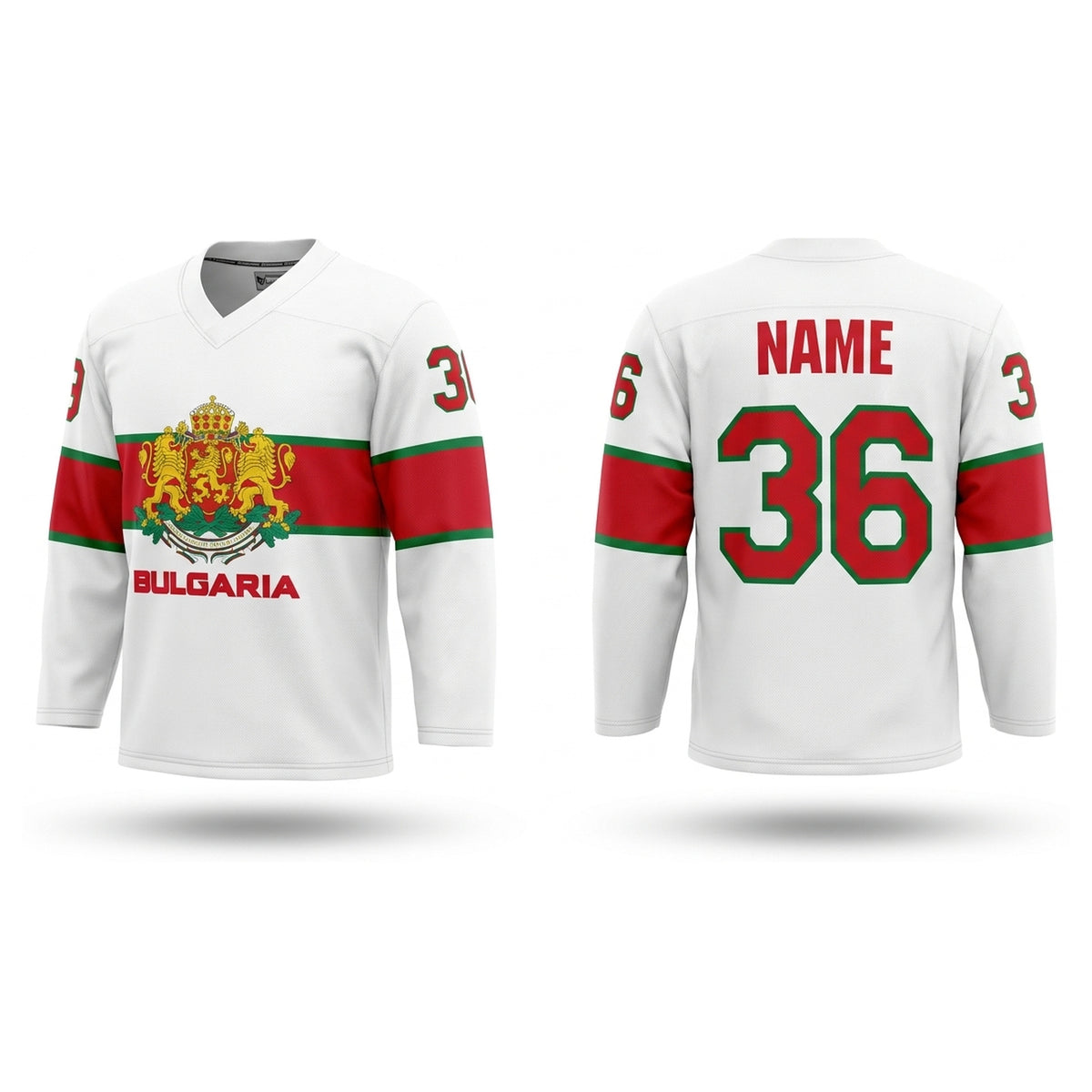 Bulgaria hockey jersey white