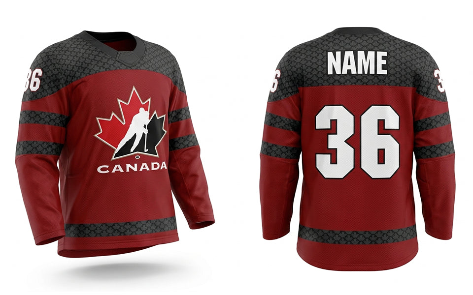 Canada hockey jersey red 2025