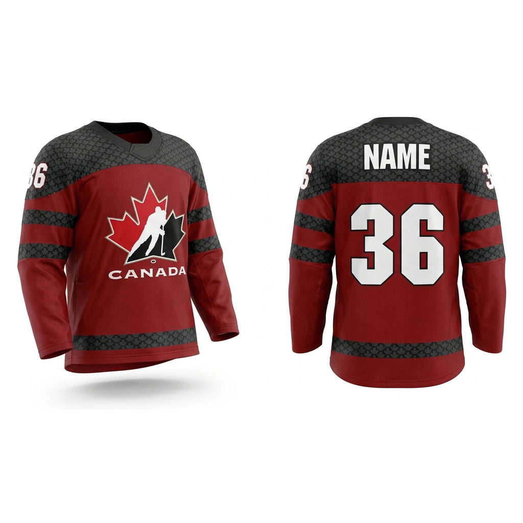 Canada hockey jersey red 2025