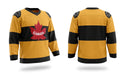 Canada retro 1920 hockey jersey yellow