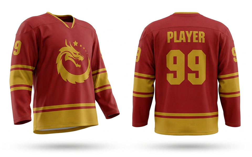 China red hockey jersey