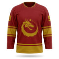 China 中华人民共和国 red hockey jersey