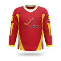 China red hockey jersey 2024