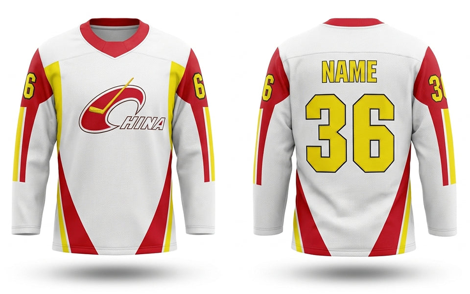 China white hockey jersey 2024
