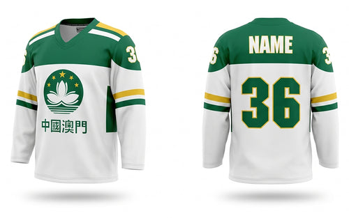 China Macao ?? white hockey jersey