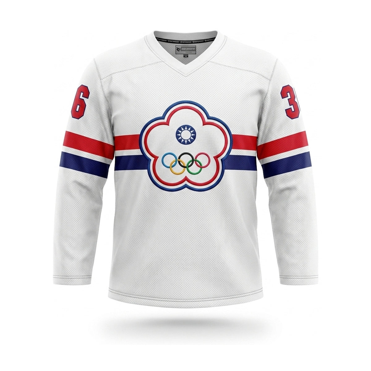 China Taipei Taiwan hockey jersey white