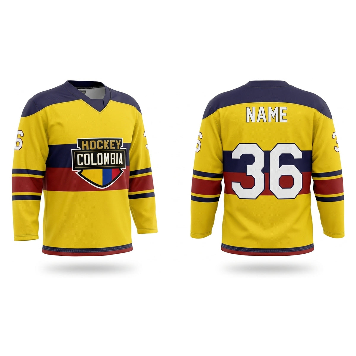 Colombia hockey jersey yellow