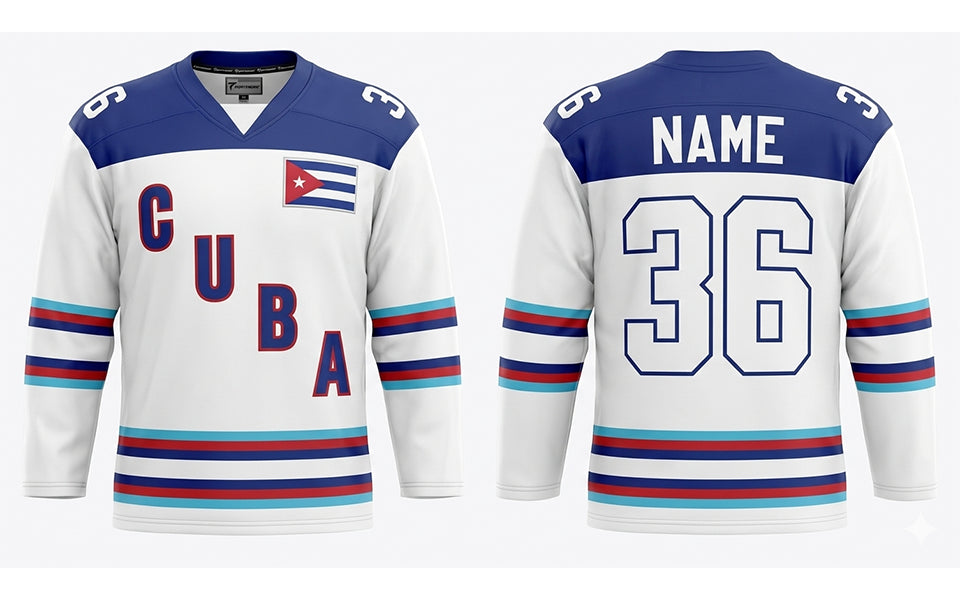 Cuba hockey jersey white