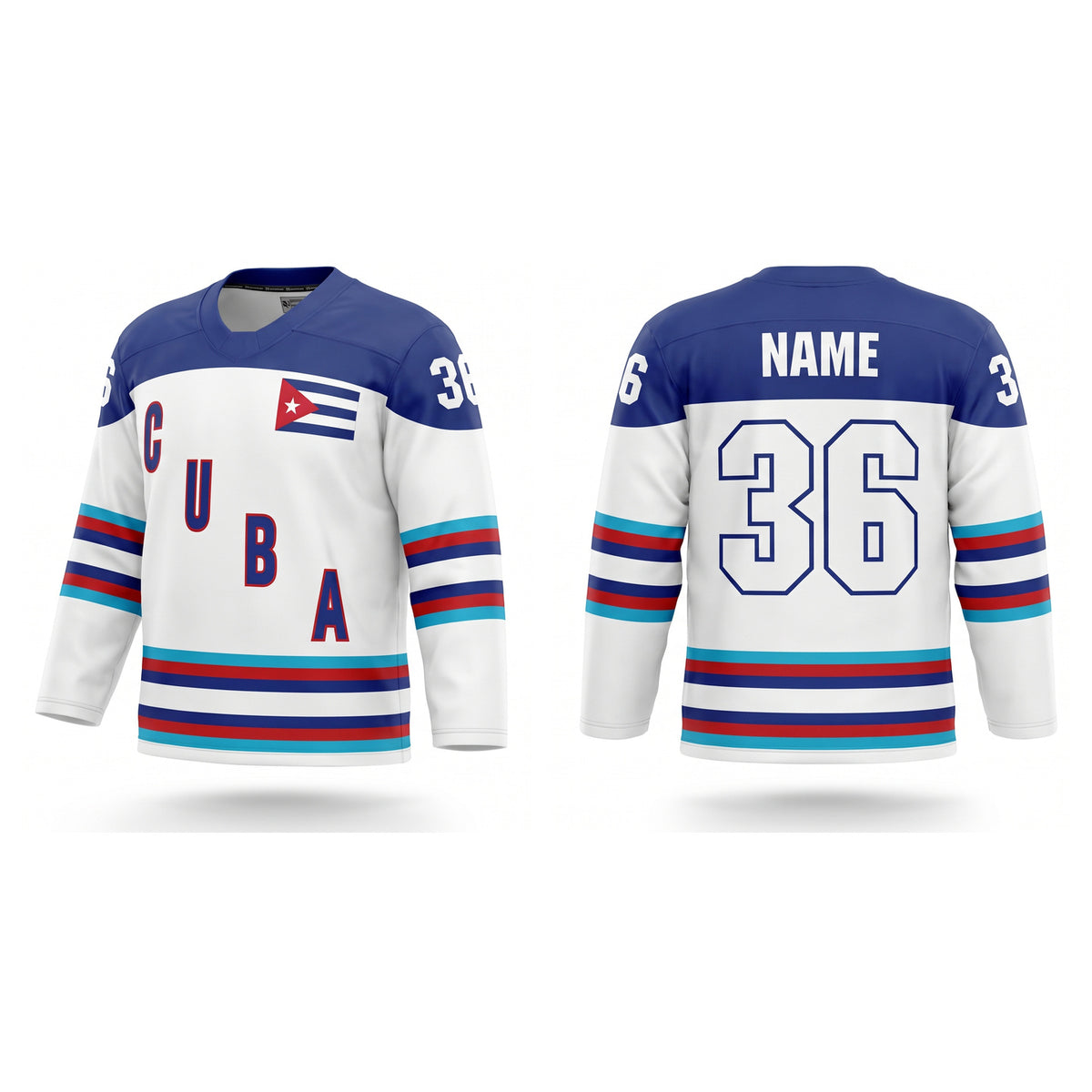 Cuba hockey jersey white