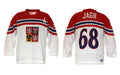 Czech white olympic fan jersey 2014