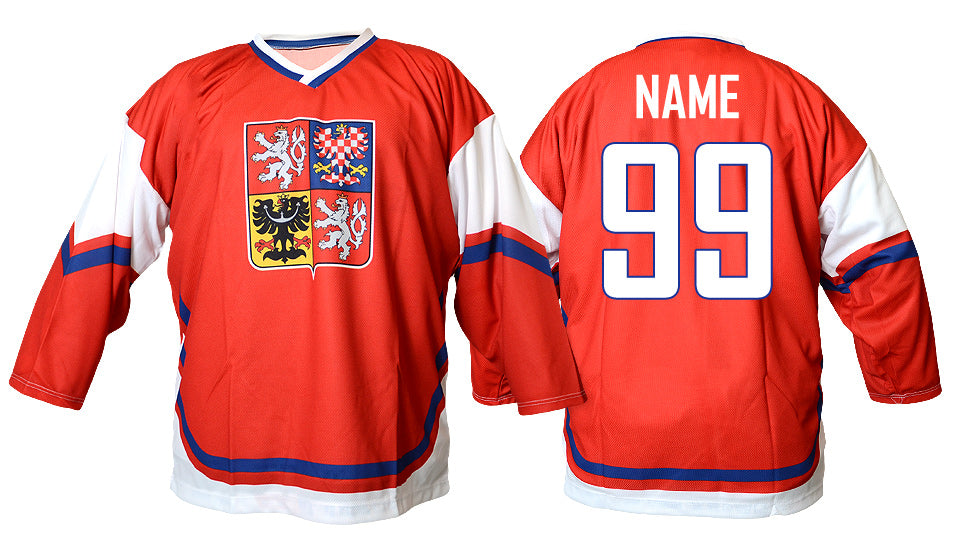 Czech rep. hockey jersey red