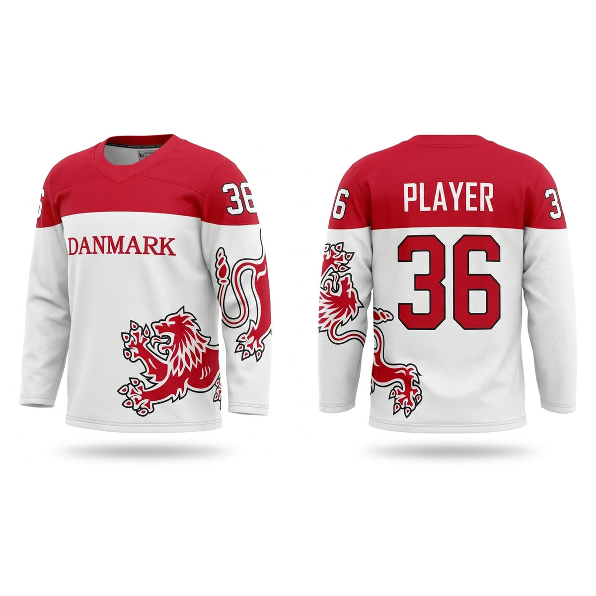 Denmark hockey jersey white 2017