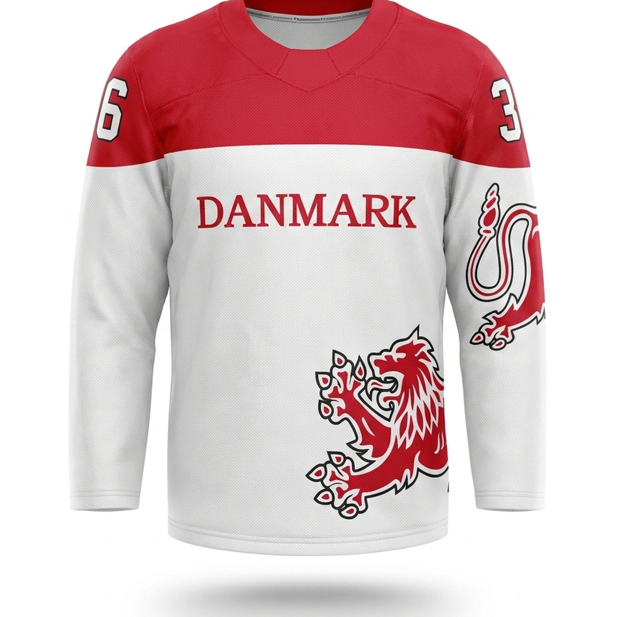 Denmark hockey jersey white 2017