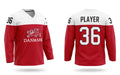 Denmark hockey jersey red 2017
