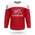 Denmark hockey jersey red 2017