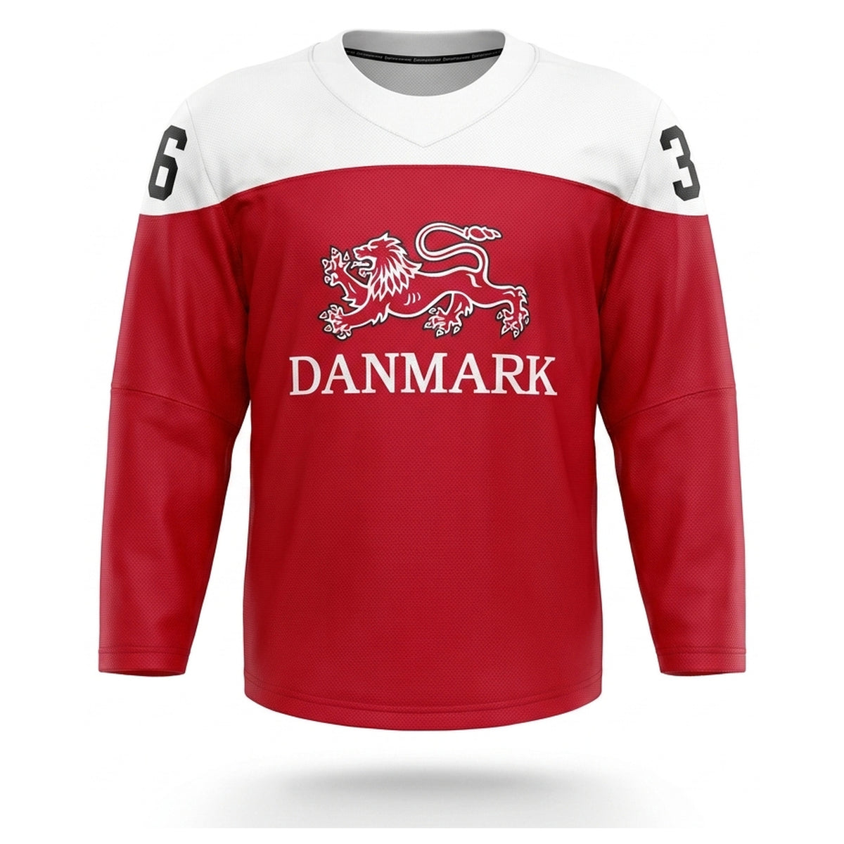 Denmark hockey jersey red 2017