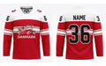 Denmark hockey jersey red 2022