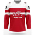 Denmark hockey jersey red 2022