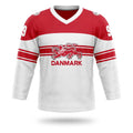 Denmark hockey jersey white 2022