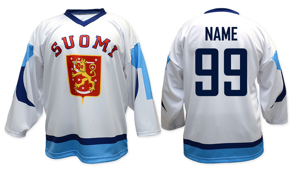 Finnland hockey jersey white