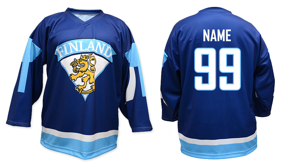 Finnland hockey jersey blue