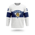 Finland hockey jersey white 2025